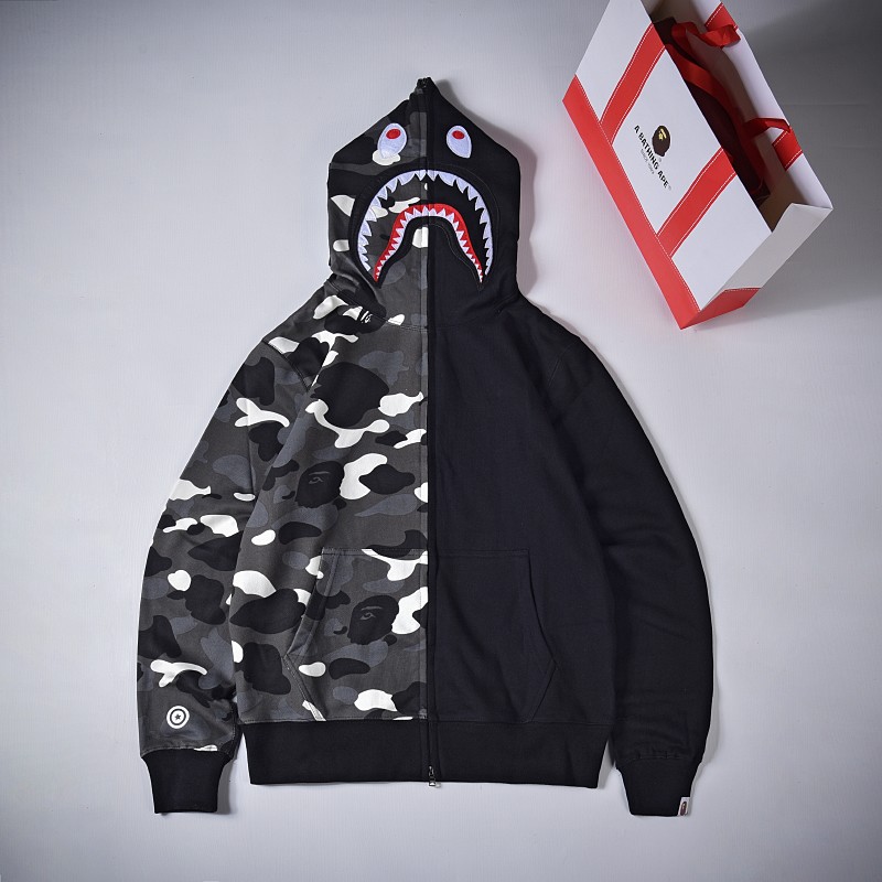 Bape Hoodie 2 Colors Black White S-2XL XX135